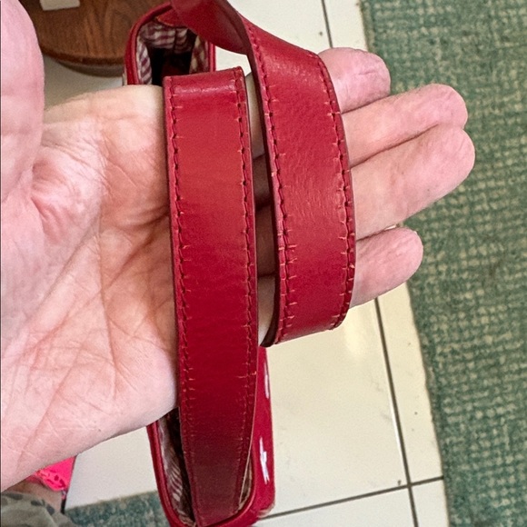 Amanda Smith   Patriotic  shoulder bag  canvas red/white embroidered stars  NWOT - Picture 6 of 17